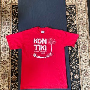 Vintage Graphic T-Shirt, Red, Sz. L